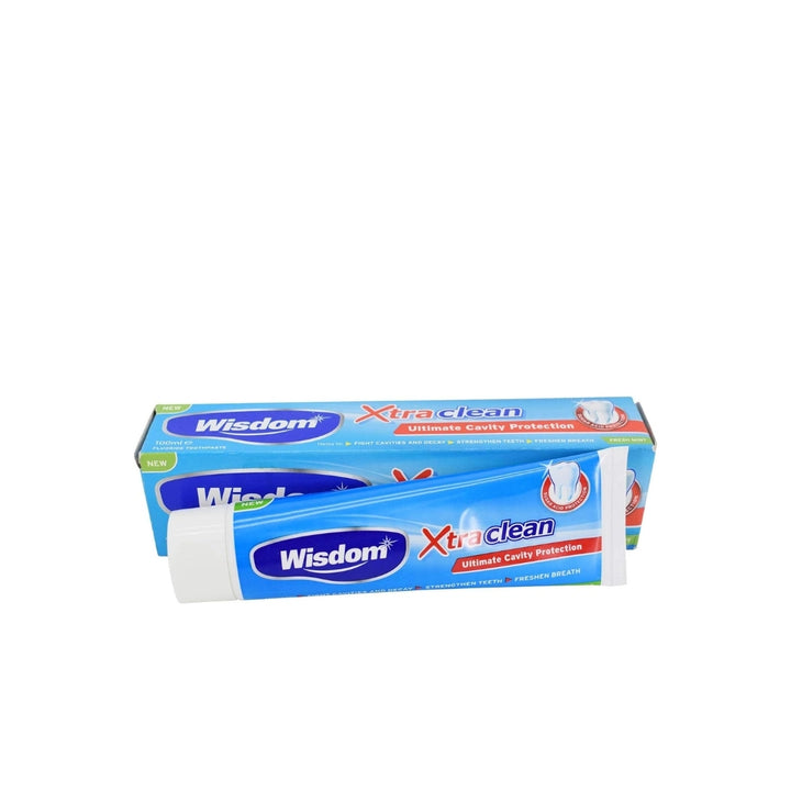 Wisdom Xtra Clean Ultimate Cavity Protection Fresh Mint Fluoride Toothpaste 75ml