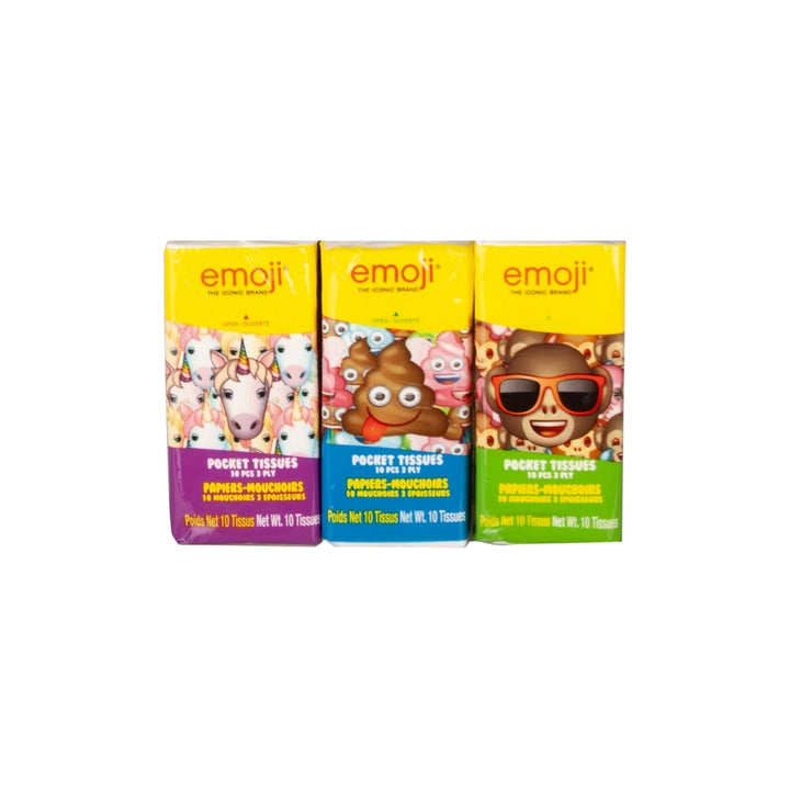 Emoji Pocket Tissues 3 Pack