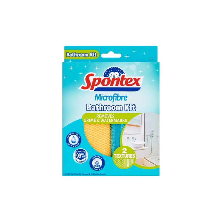 Spontex Microfibre Bathroom Kit