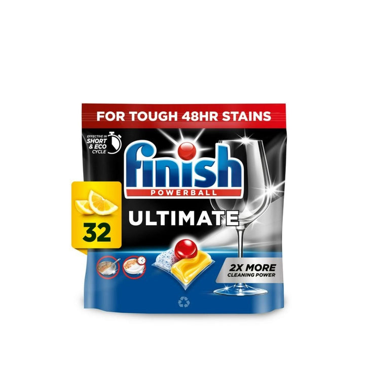Finish Ultimate All in One Dishwasher Tablets Lemon x32