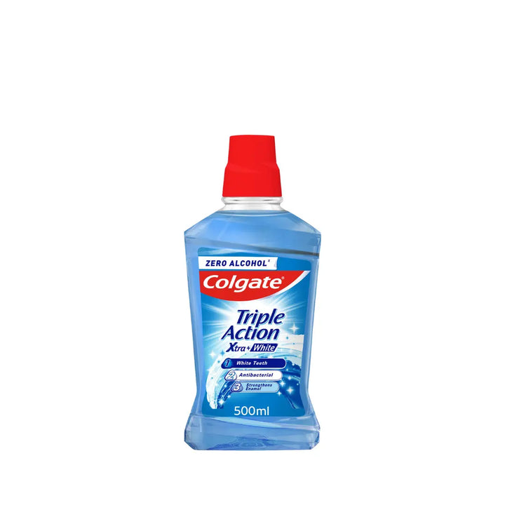 Colgate Triple Action Xtra White Mouthwash Alcohol Free 500ml