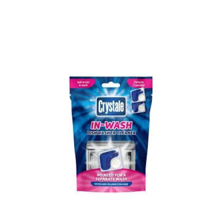 Crystale In-Wash Dishwasher Cleaner - 2 Capsules