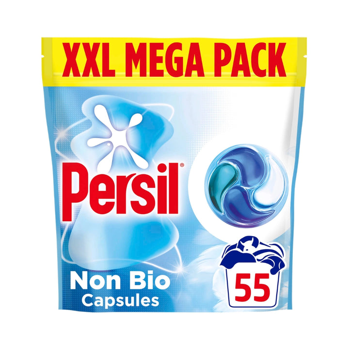 Persil Non Bio 4 in 1 Laundry Detergent Capsules XXL Pack - 55 Capsules