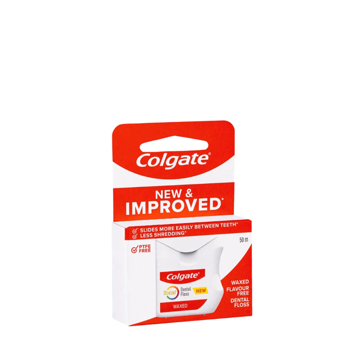 Colgate Total Waxed Dental Floss Flavour Free - 50 m