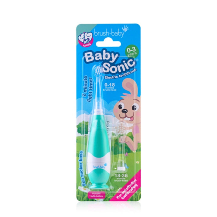 Brush-Baby Baby Sonic Electric Toothbrush Teal - 0-3 Years