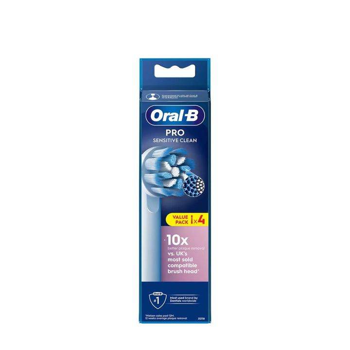 Oral-B Pro Sensitive Clean Replacement Electric Toothbrush Heads - 4 Pack