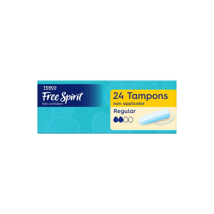 Tesco Free Spirit Regular Non-Applicator Tampons - 24 Pack