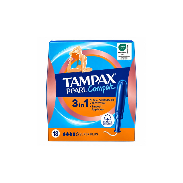 Tampax Pearl Compak Super Plus Tampons - 16 Pack