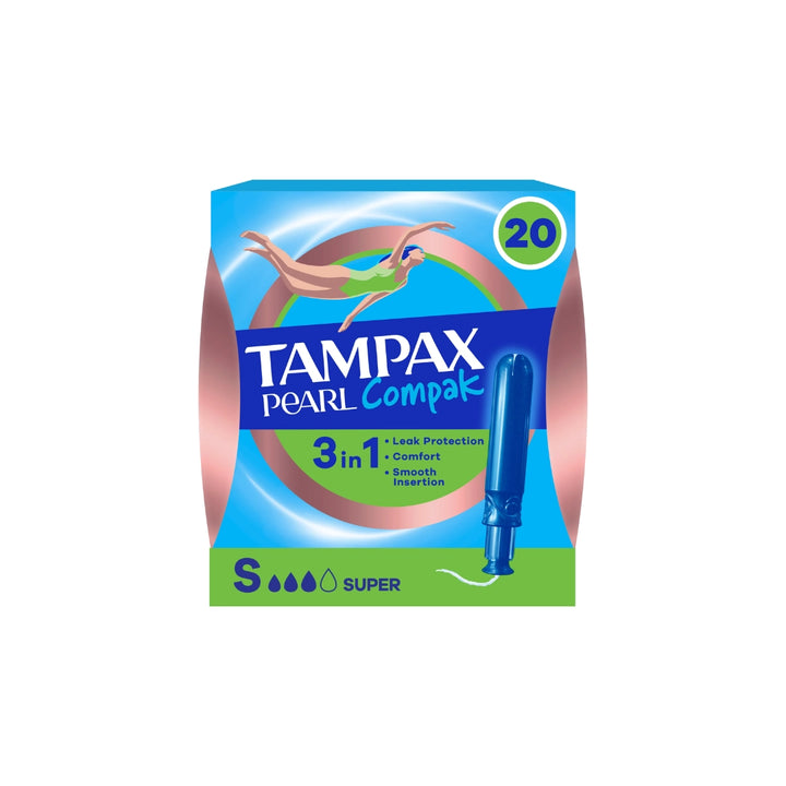 Tampax Pearl Compak Super Tampons - 16 Pack