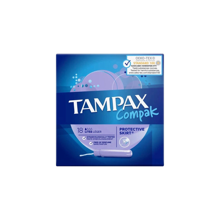 Tampax Compak Lites Applicator Tampons X18