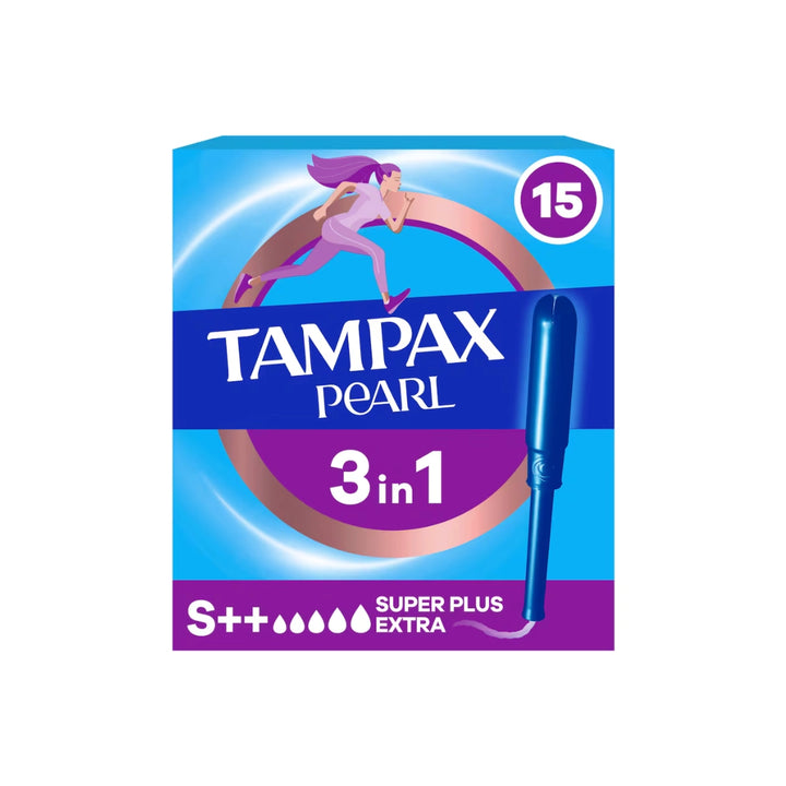 Tampax Pearl Super Plus Extra Tampons - 15 Pack