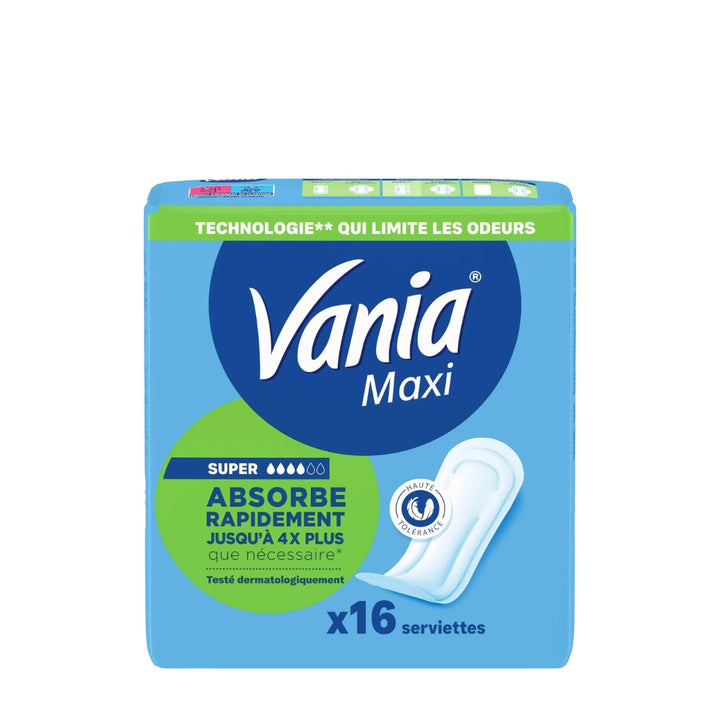 Vania Maxi Super Sanitary Towels - 16 Pack