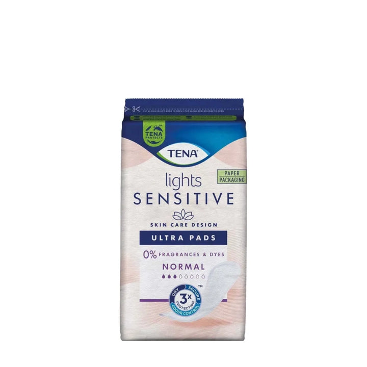 TENA Lights Sensitive Normal Ultra Pads - 16 Pack