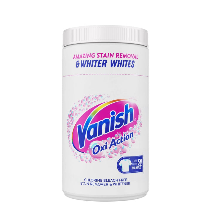 Vanish Oxi Action Chlorine Free Stain Remover Whitener Powder Tub - 2.1kg