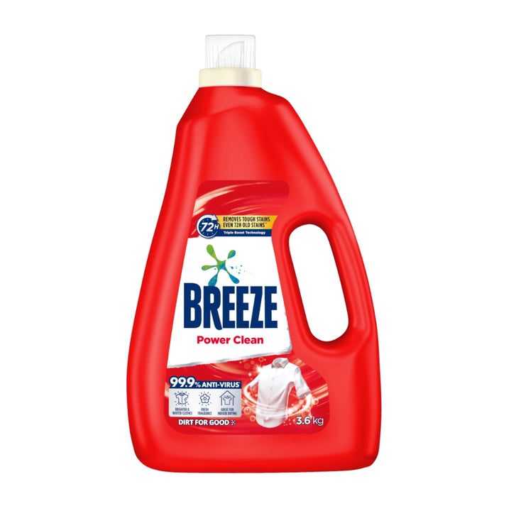Breeze Power Clean Liquid Laundry Detergent - 3.6kg