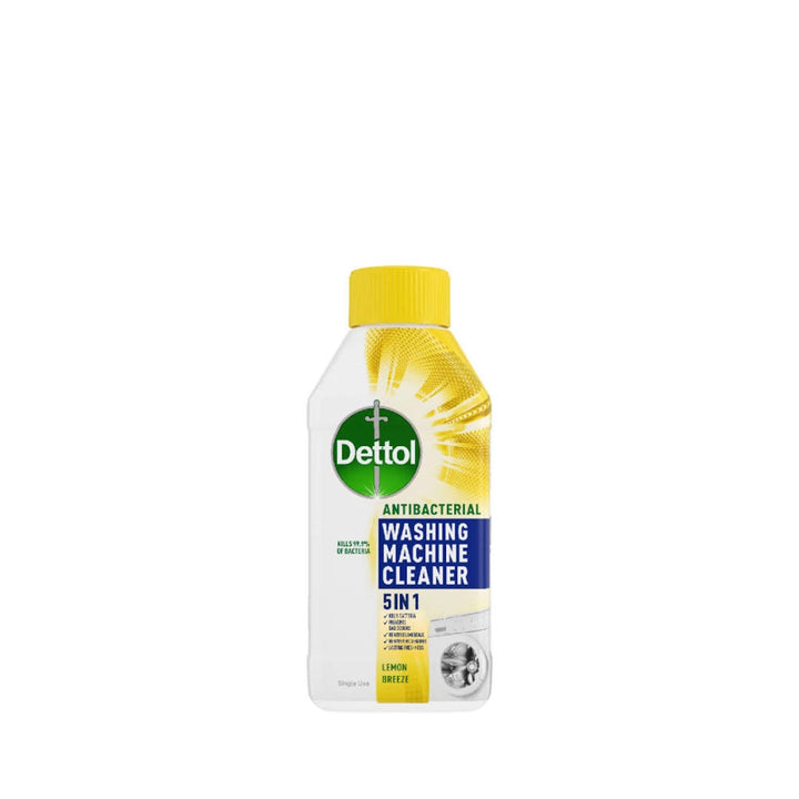Dettol 5-in-1 Antibacterial Washing Machine Cleaner Lemon Breeze - 250ml