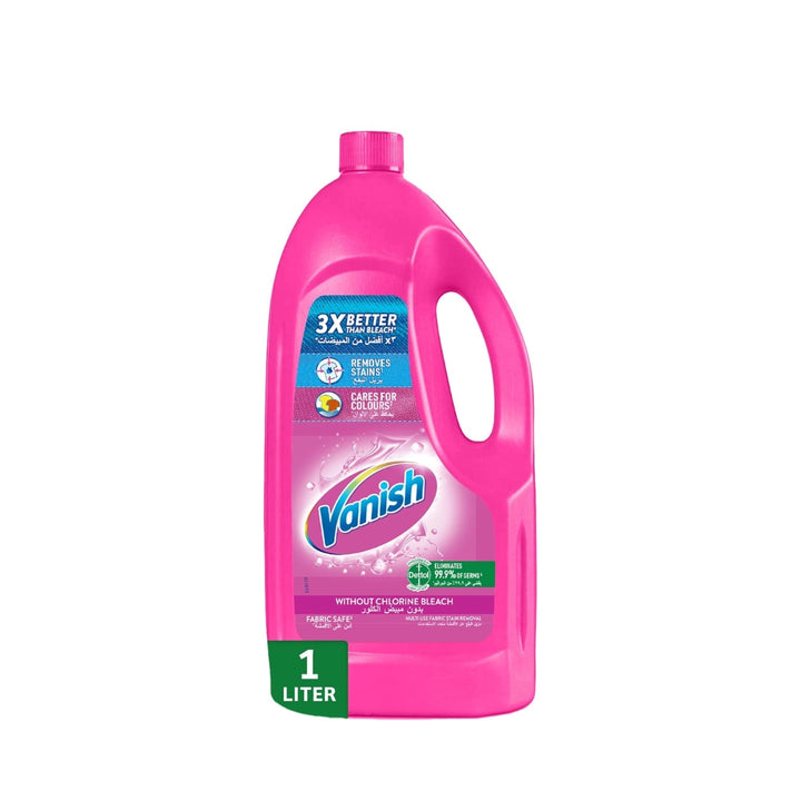 Vanish Oxi Action Multi-Use Fabric Stain Remover Liquid Pink 1L