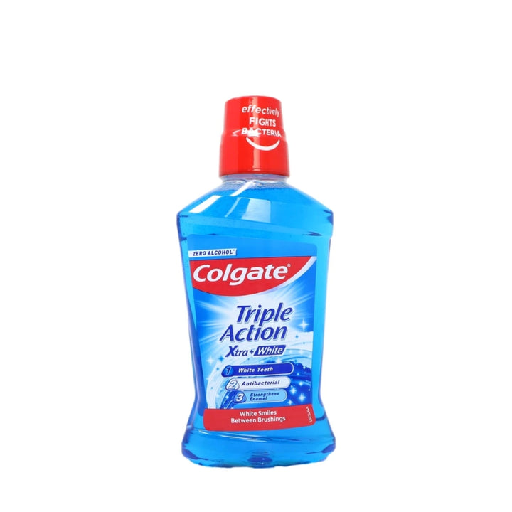 Colgate Triple Action Xtra + White Alcohol Free Mouthwash 500ml