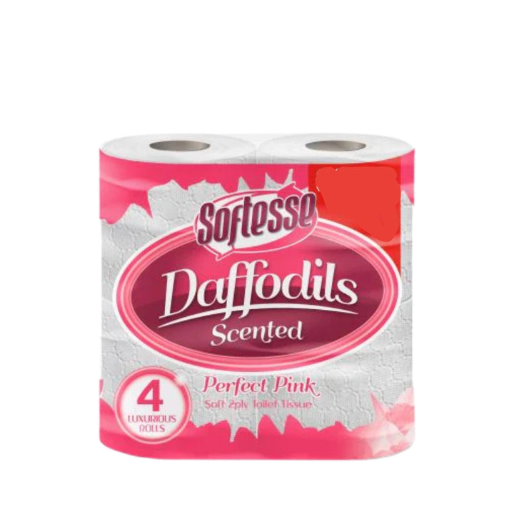 Softesse Daffodils Perfect Pink Scented Toilet Tissue 4 Rolls