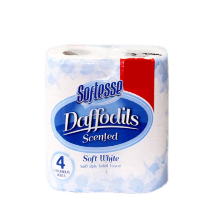 Softesse Daffodils Soft White Scented Toilet Tissue 4 Rolls