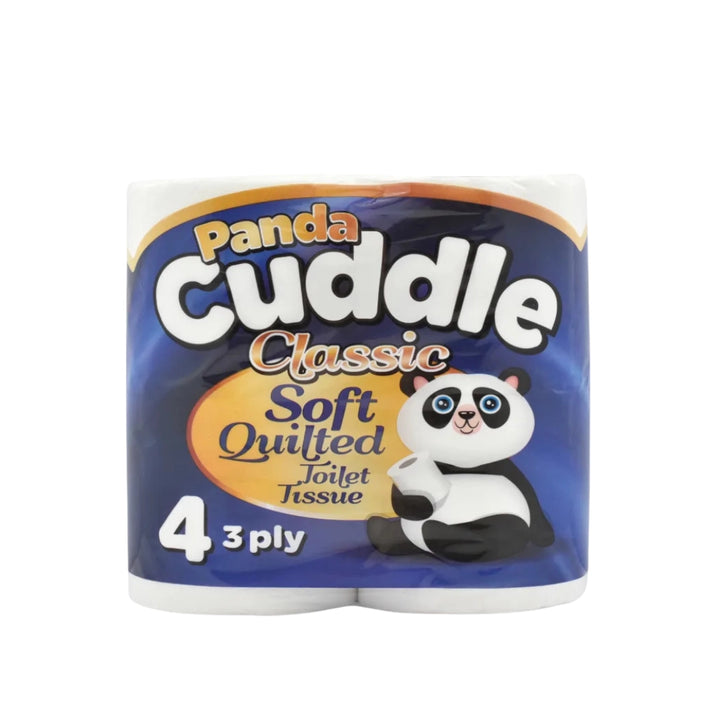 Panda Cuddle Classic Soft Quilted Toilet Tissue 4 Rolls (3 ply)