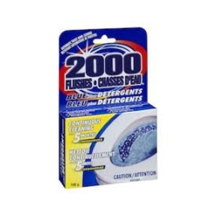 2000 Flushes Automatic Toilet Bowl Cleaner Blue Plus Detergents 100g