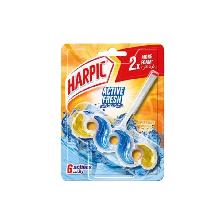 Harpic Active Fresh Sparkling Citrus Toilet Rim Block
