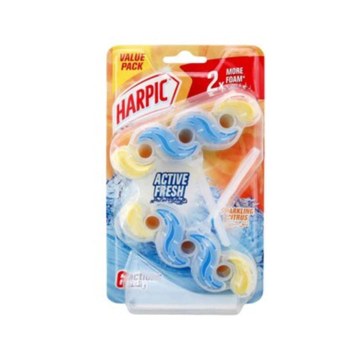 Harpic Active Fresh Toilet Rim Block Sparkling Citrus - 2