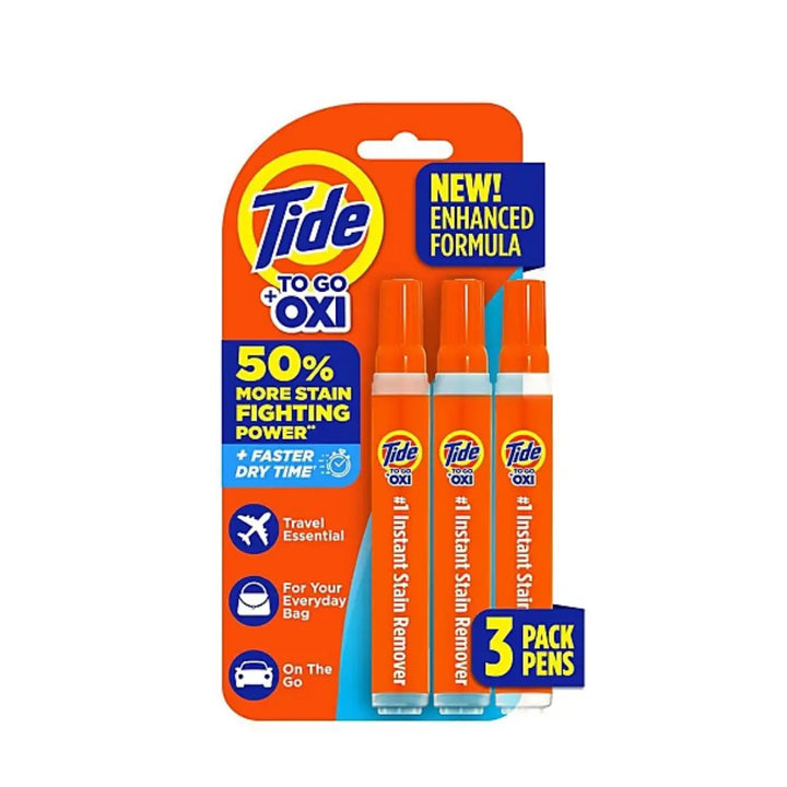 Tide To Go + Oxi Instant Stain Remover Pens (3-Pack)