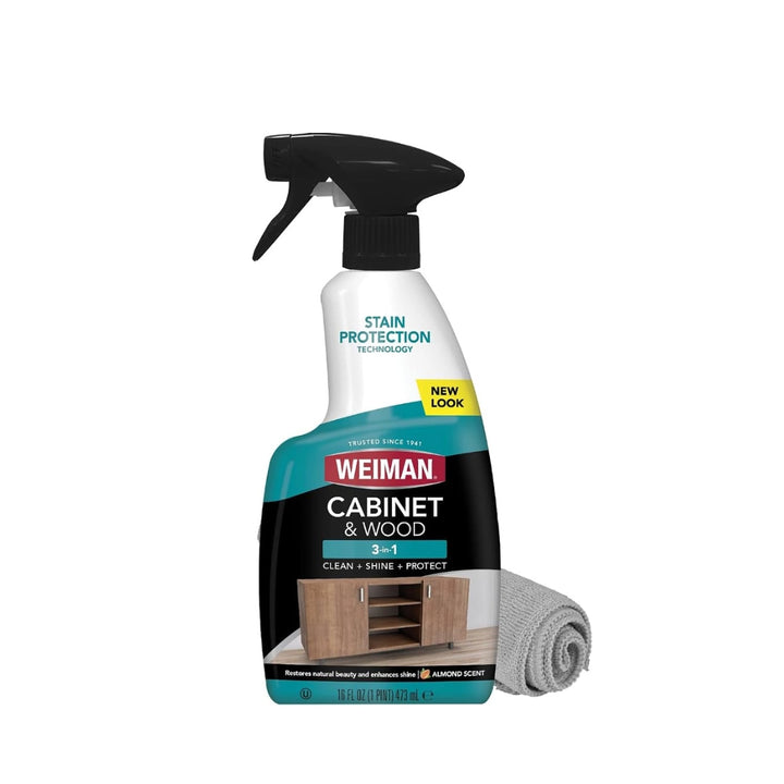 Weiman Cabinet & Wood 3-in-1 Clean + Shine + Protect Spray - 473 ml