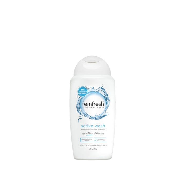 Femfresh Active Wash Ginseng Extracts & Silver Ions 250ml