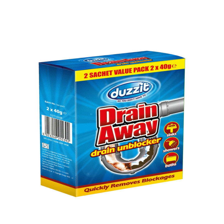 Duzzit Away Drain Unblocker X2