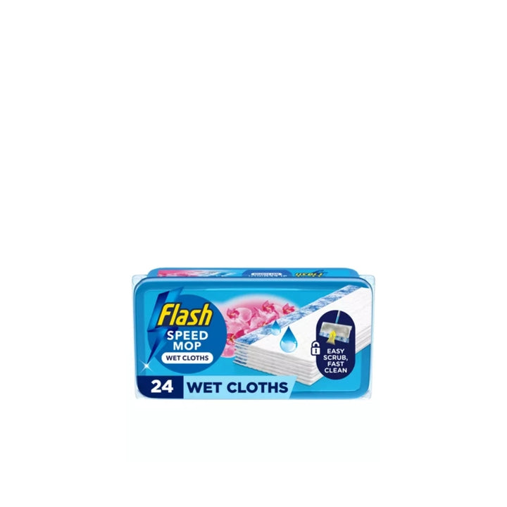 Flash Speed Mop Wet Cloths Wild Orchid x24