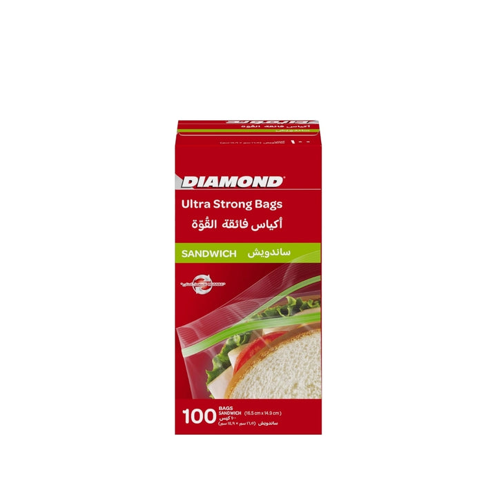 Diamond Sandwich Bag Zipper 100'S