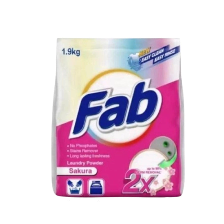 Fab Powder Detergent Sakura 1.9kg