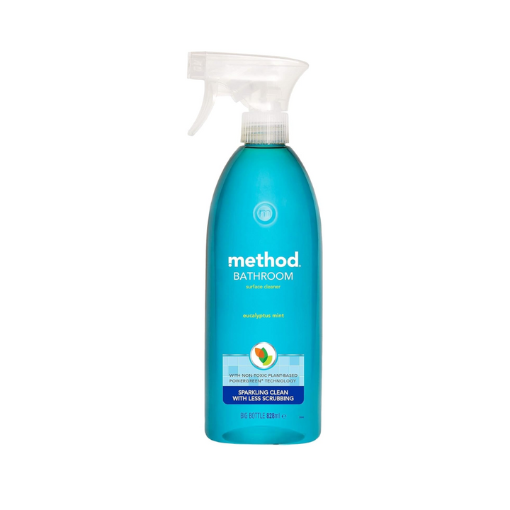 Method bathroom cleaner spray bottle with eucalyptus mint scent for sparkling clean surfaces
